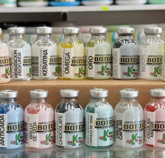 Botox Capilar Express: 12 Ampollas (Vida, Brillo y Fuerza)
